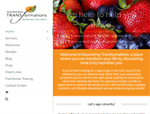 Tablet Screenshot of nourishingtransformations.com